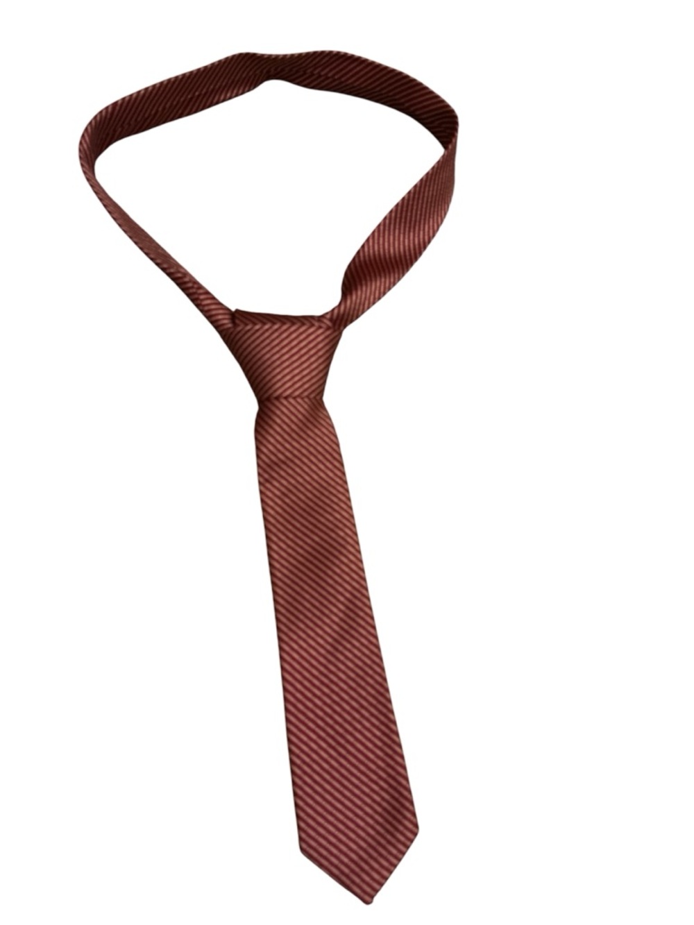 Men's Classic silk  Maroon Striped Tie
